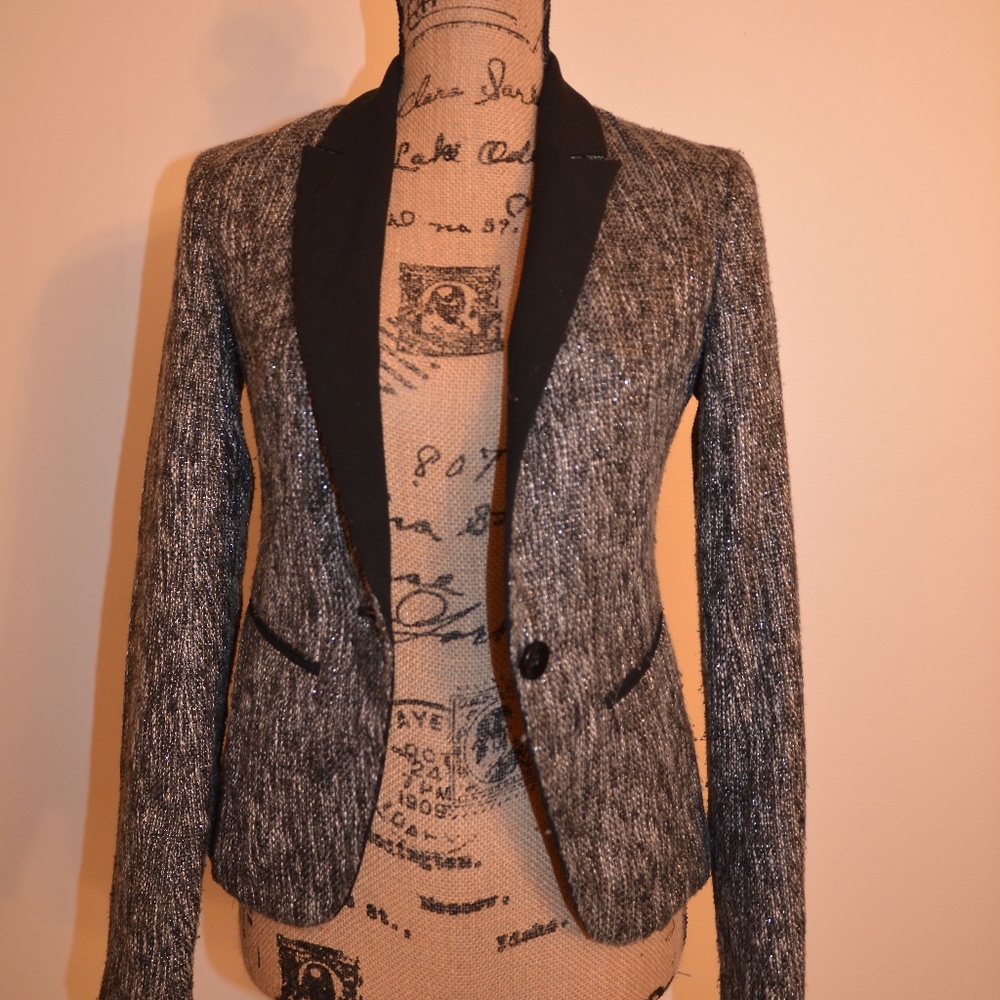 Mossimo Black and Gray Blazer